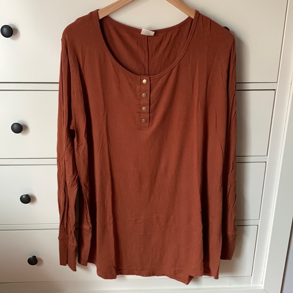 Long Tunic Henley Top
